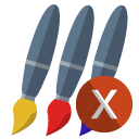 brush,cross icon