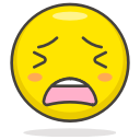 face, tired svg vector icon
