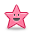 smiley,star,pink,emotion,emot,face,favourite,bookmark icon