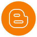 blogger, circle, outline, social-media svg vector icon