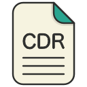 cdr, document, file, generic file, illustrator, vector format svg vector icon