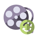 film,reel,refresh icon