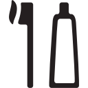 essential, essentials, hygiene, paste, tooth svg vector icon