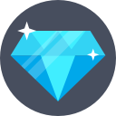 diamond, gemstone, investment, jewelry svg vector icon