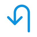 arrow, direction, turn svg vector icon