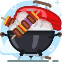 barbecue, cooking, food, garden, grill, party, yumminky svg vector icon