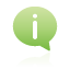 balloon, green, information icon