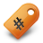 tag, yellow icon