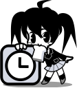 alarm, call me, clock, japanese, time, timer, watch svg vector icon
