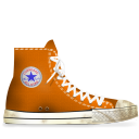 converse,orange,dirty icon