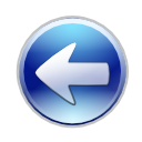 arrow, back, blue left, circle arrow, go back, left, prev, previous icon