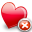 delete, favorites icon