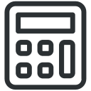calculator, machine, numbers, office svg vector icon