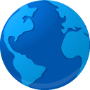 b, globe icon
