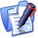 folder,blue,document,file,paper icon