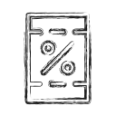 coupon, cut, productivity, shape, social svg vector icon