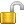 lock, open icon