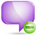 chat,minus icon