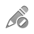 pencil,cancel icon