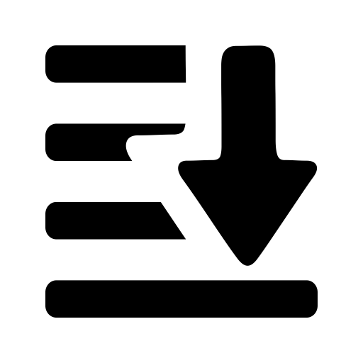 Down svg vector icon