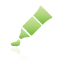 green, paint, tube icon