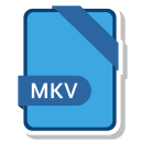 document, file, mkv, name svg vector icon