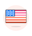 flag, lesbian, usa svg vector icon
