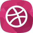 dribbble, portfolio, social network svg vector icon