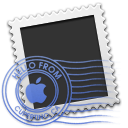 apple,mail,shaped,envelop,message,email,letter icon