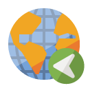 world,left icon