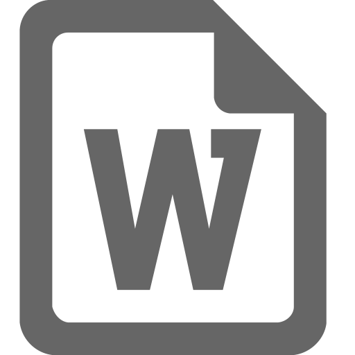 Word svg vector icon