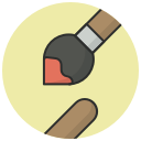 art, artist, brush, drawing, paint, paintbrush, painting svg vector icon