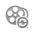 film,reel,refresh icon