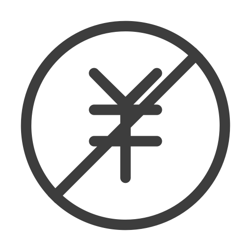 The Cost Is Not Included svg vector icon