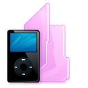 folder,ipod,black icon