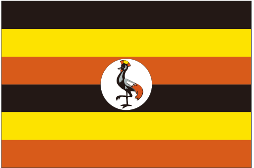 Uganda svg vector icon