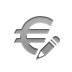 currency,sign,euro,pencil icon