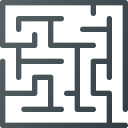 game, maze, retro svg vector icon