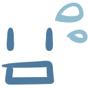 awkward, drop, emoji, emot, happy, simle svg vector icon