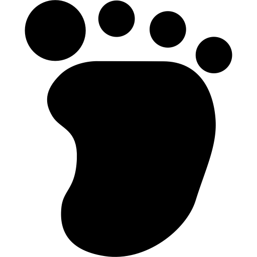 Footprint svg vector icon