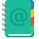 address, book svg vector icon
