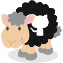 github, sheep, social network svg vector icon