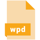 document, extension, file, format, wpd svg vector icon