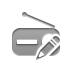 radio,pencil icon