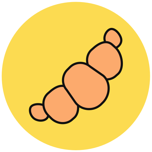 Croissant svg vector icon