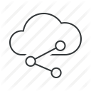 cloud, communication, connection, link, share, sharing, web icon