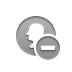 coin,silhouette,delete icon