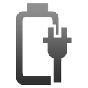 battery, nocharge, plugged icon