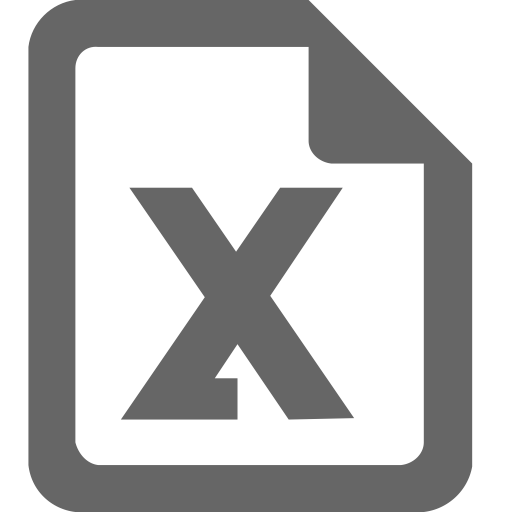 Excel svg vector icon