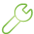 basic, green, wrench icon